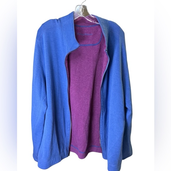 Tommy Bahama Sweaters - Tommy Bahama Unisex Reversible Fleece Zip Up Jacket